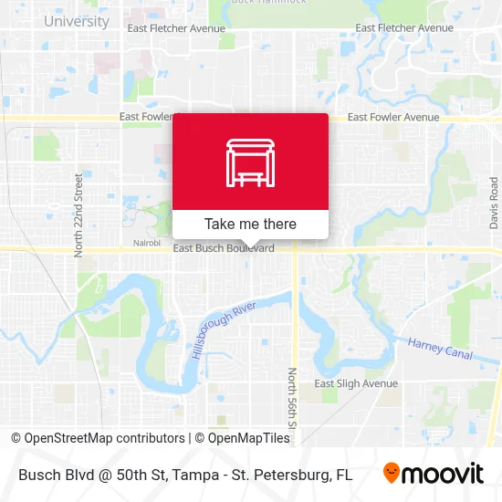 Busch Blvd @ 50th St map