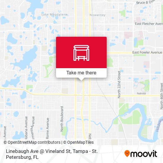 Linebaugh Ave @ Vineland St map