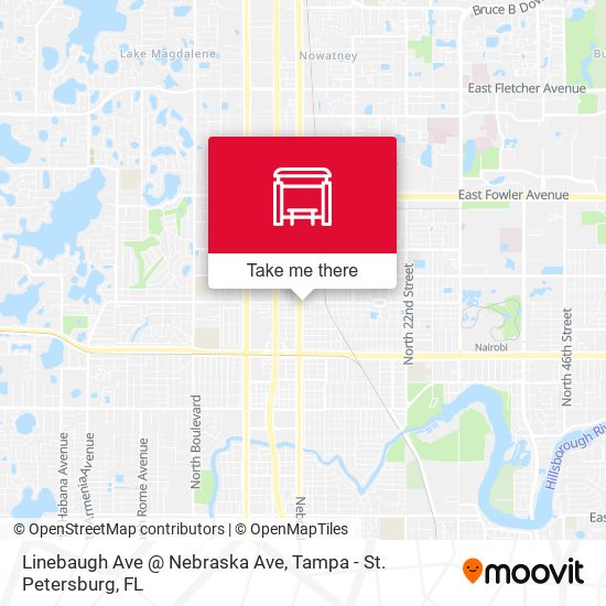Mapa de Linebaugh Ave @ Nebraska Ave