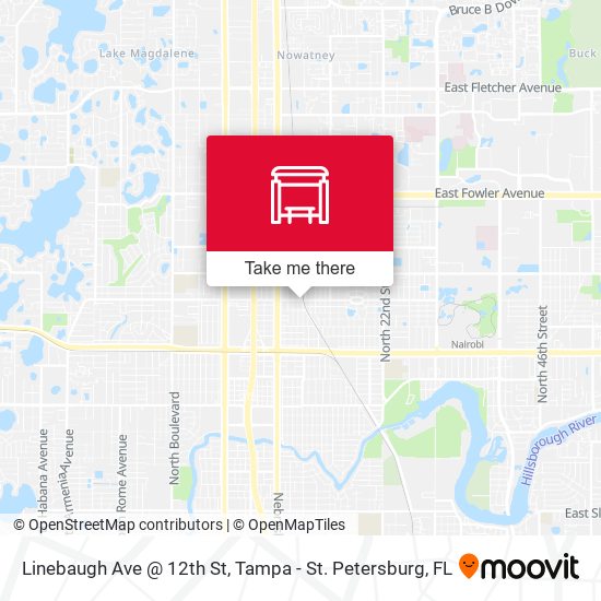 Mapa de Linebaugh Ave @ 12th St