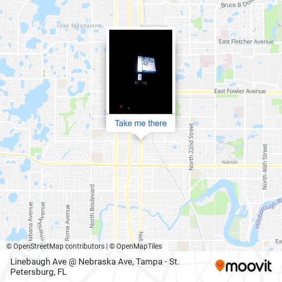 Linebaugh Ave @ Nebraska Ave map