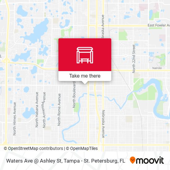 Waters Ave @ Ashley St map