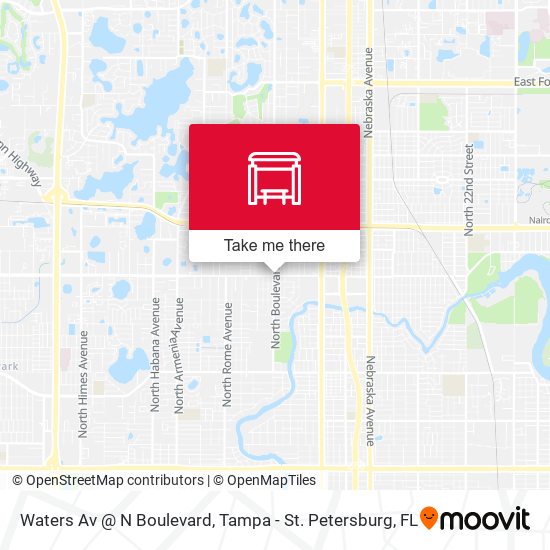 Waters Av @ N Boulevard map