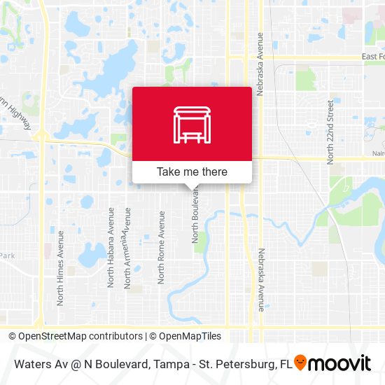 Mapa de Waters Av @ N Boulevard