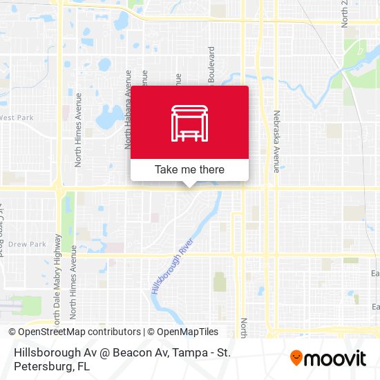 Mapa de Hillsborough Av @ Beacon Av