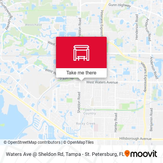Waters Ave @ Sheldon Rd map