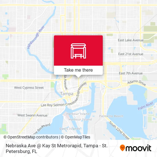 Mapa de Nebraska Ave @ Kay St Metrorapid