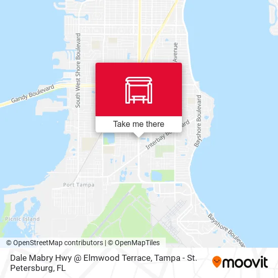 Dale Mabry Hwy @ Elmwood Terrace map