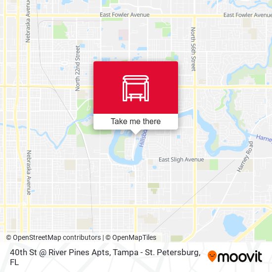 40th St @ River Pines Apts map