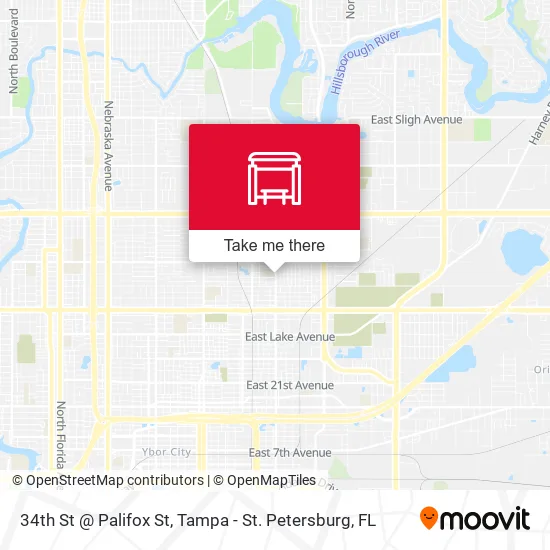Mapa de 34th St @ Palifox St