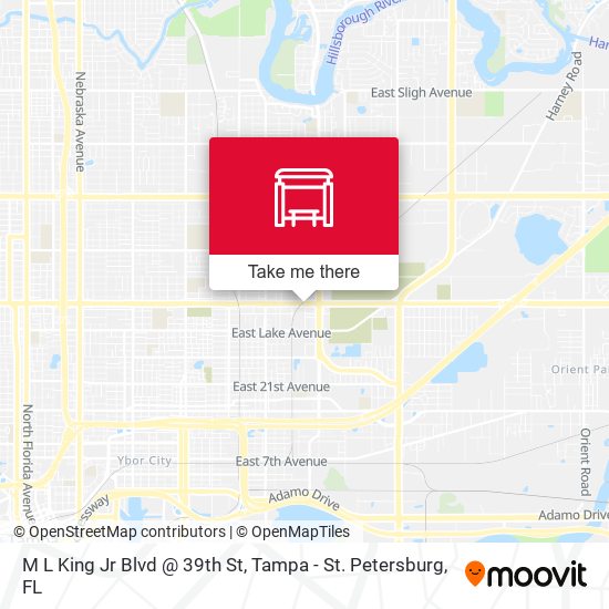 M L King Jr Blvd @ 39th St map