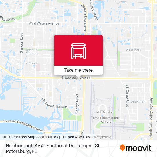 Hillsborough Av @ Sunforest Dr. map