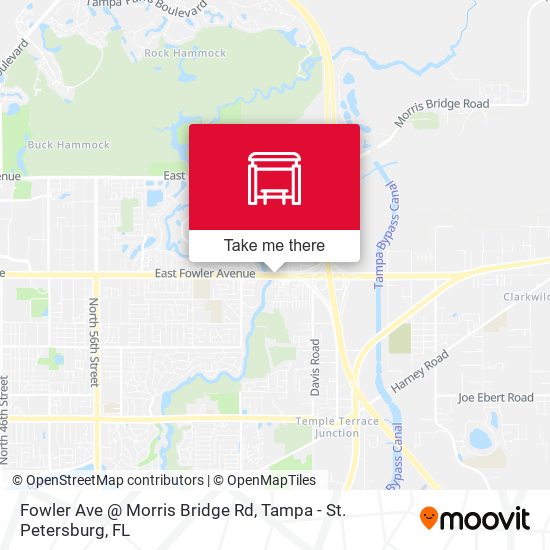 Mapa de Fowler Ave @ Morris Bridge Rd