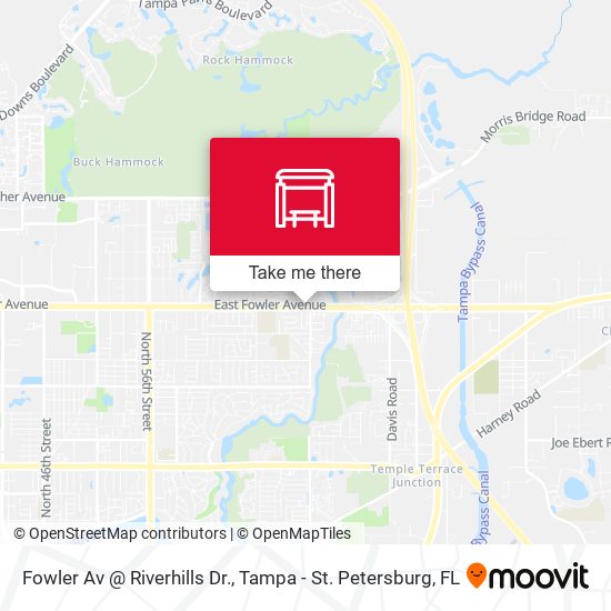 Fowler Av @ Riverhills Dr. map
