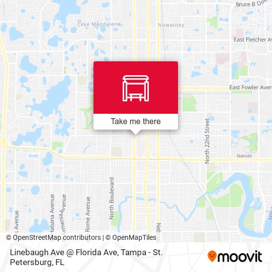 Linebaugh Ave @ Florida Ave map