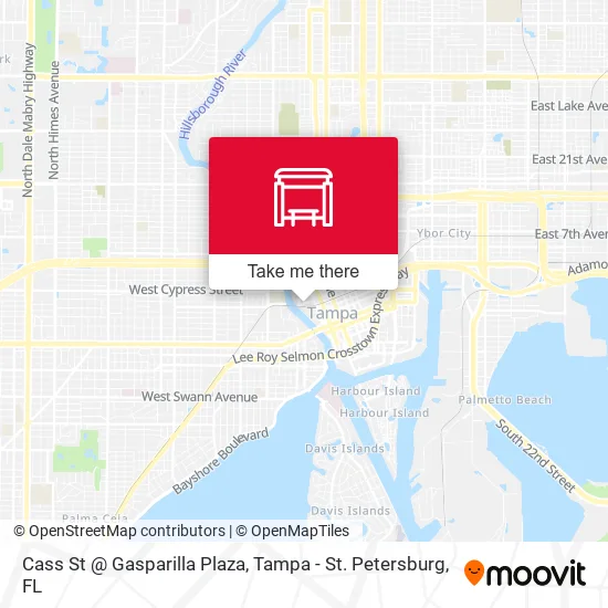 Cass St @ Gasparilla Plaza map
