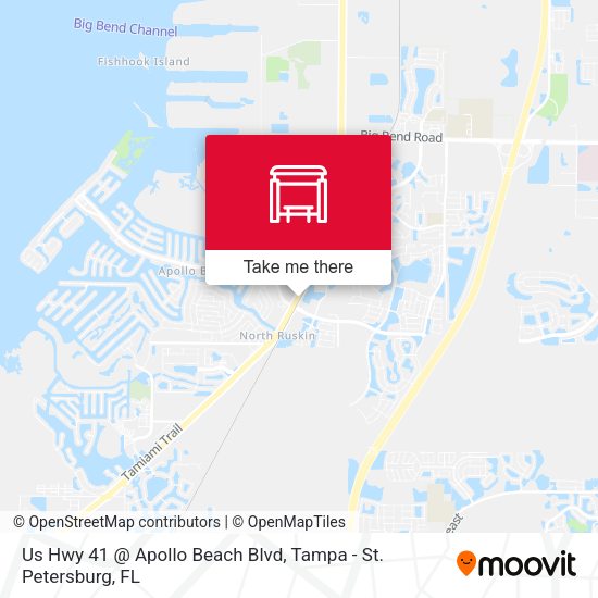 Mapa de Us Hwy 41 @ Apollo Beach Blvd