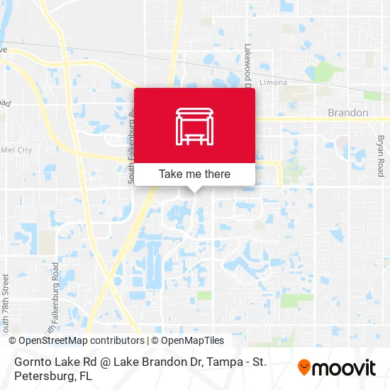 Gornto Lake Rd @ Lake Brandon Dr map