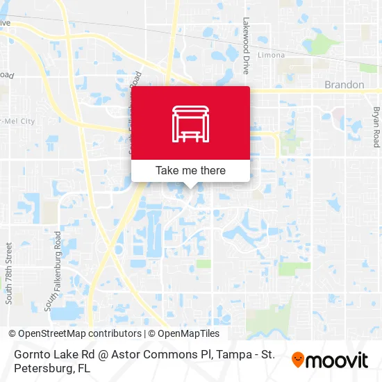 Gornto Lake Rd @ Astor Commons Pl map