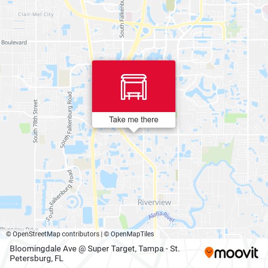 Bloomingdale Ave @ Super Target map