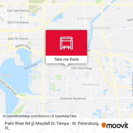 Palm River Rd @ Maydell Dr map