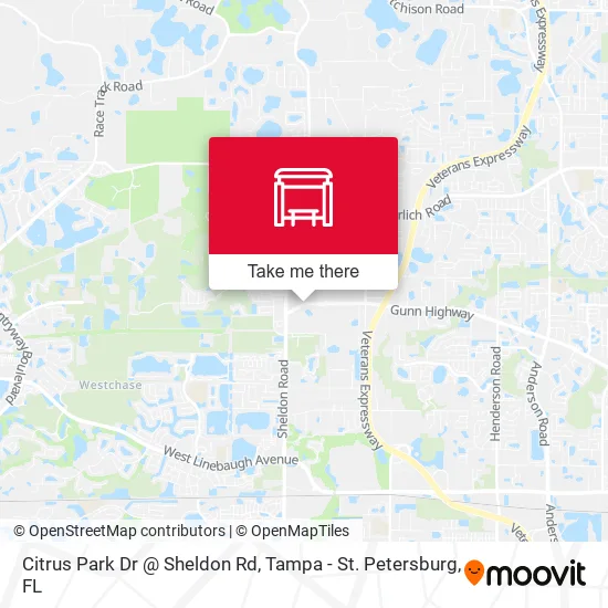 Mapa de Citrus Park Dr @ Sheldon Rd