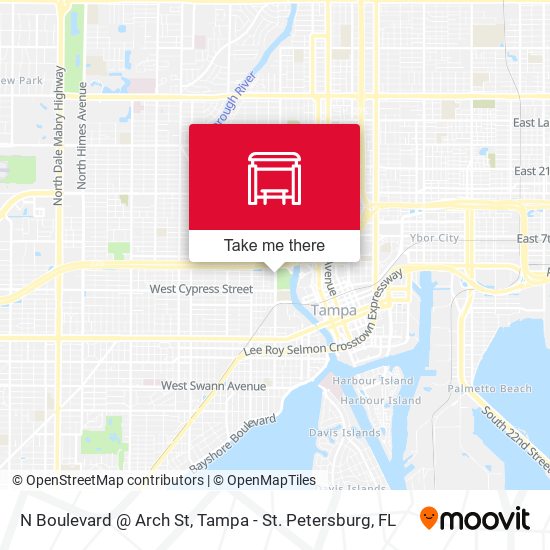 N Boulevard @ Arch St map