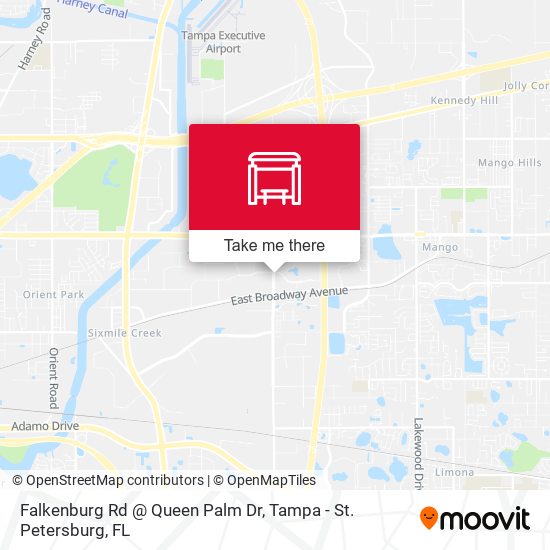 Mapa de Falkenburg Rd @ Queen Palm Dr
