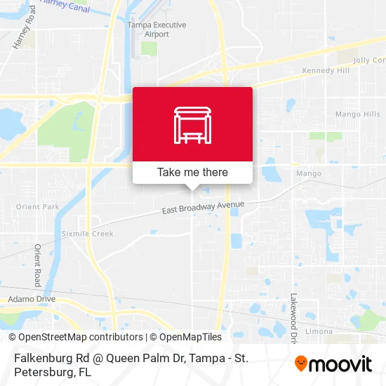 Falkenburg Rd @ Queen Palm Dr map