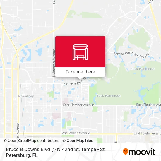 Bruce B Downs Blvd @ N 42nd St map