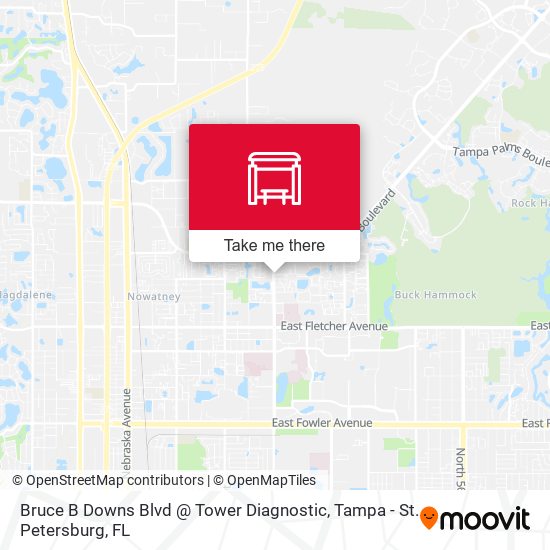 Bruce B Downs Blvd @ Tower Diagnostic map