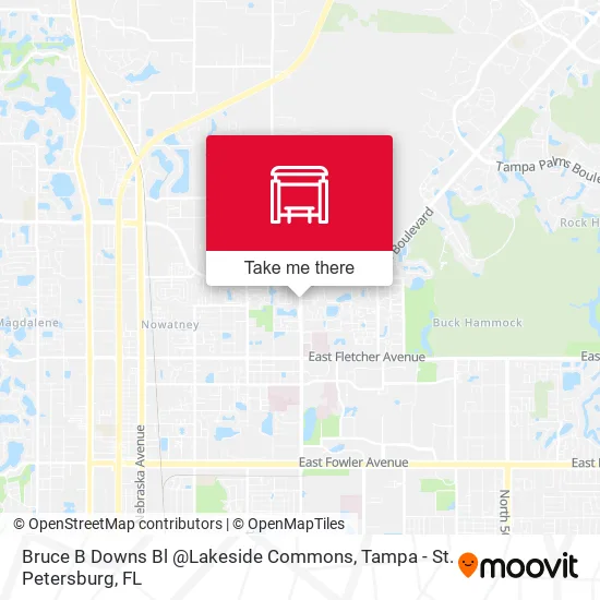 Bruce B Downs Bl @Lakeside Commons map