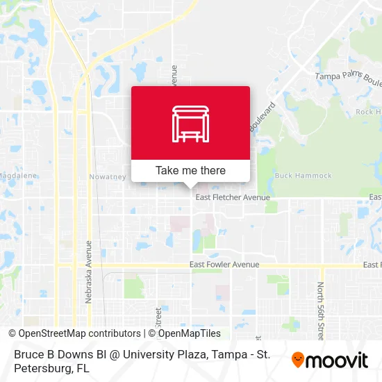 Bruce B Downs Bl @ University Plaza map
