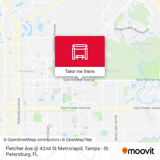 Mapa de Fletcher Ave @ 42nd St Metrorapid