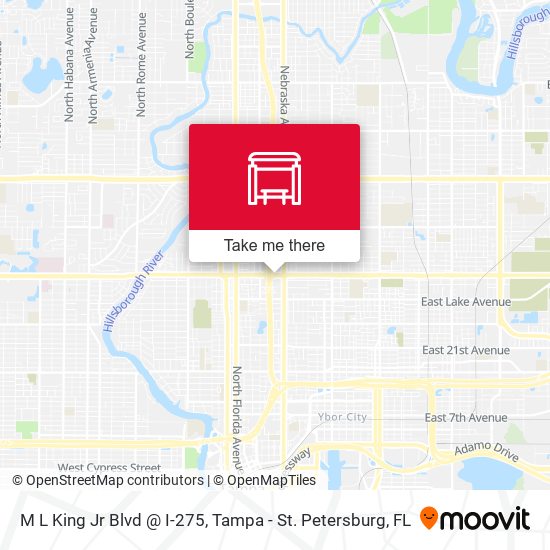 M L King Jr Blvd @ I-275 map