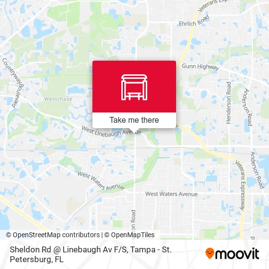 Mapa de Sheldon Rd @ Linebaugh Av F/S