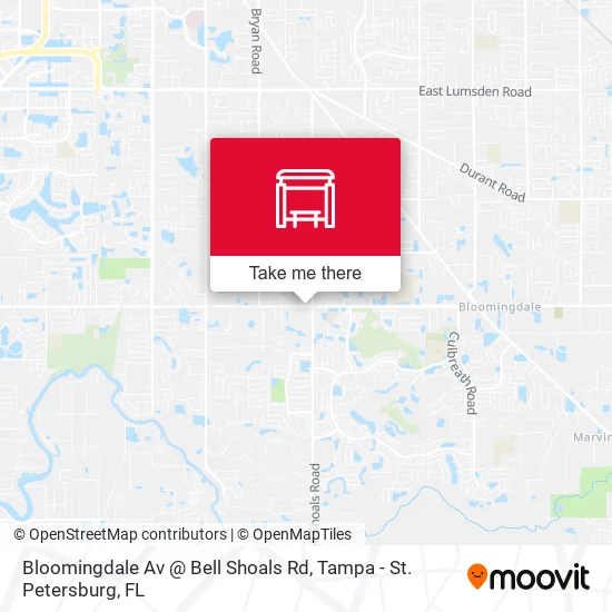 Bloomingdale Av @ Bell Shoals Rd map