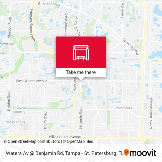 Mapa de Waters Av @ Benjamin Rd