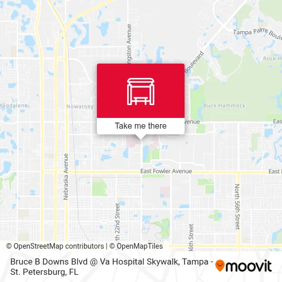 Bruce B Downs Blvd @ Va Hospital Skywalk map