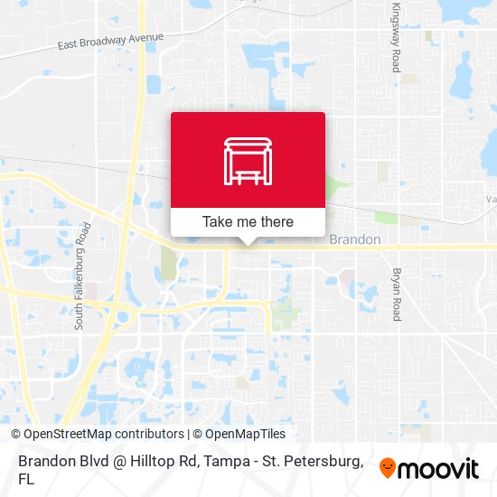 Mapa de Brandon Blvd @ Hilltop Rd