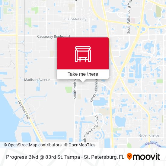Mapa de Progress Blvd @ 83rd St