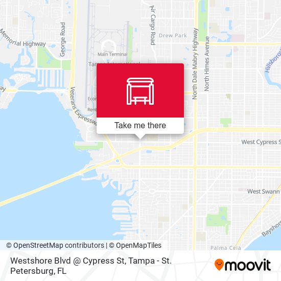 Westshore Blvd @ Cypress St map