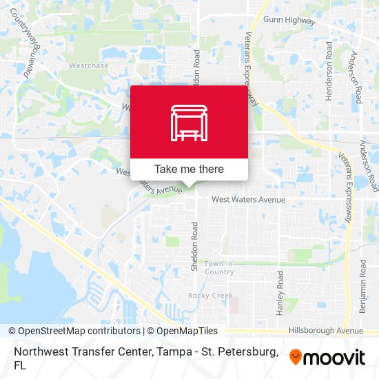 Northwest Transfer Center map