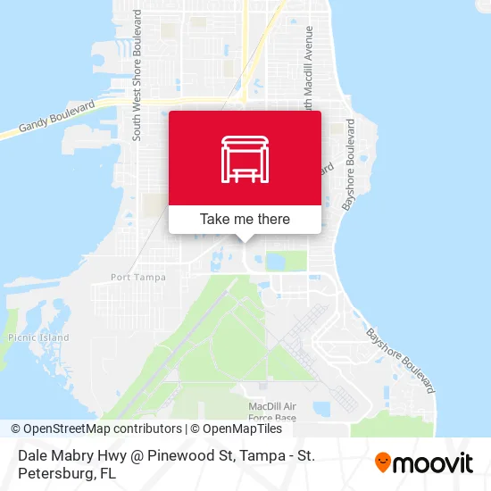 Dale Mabry Hwy @ Pinewood St map
