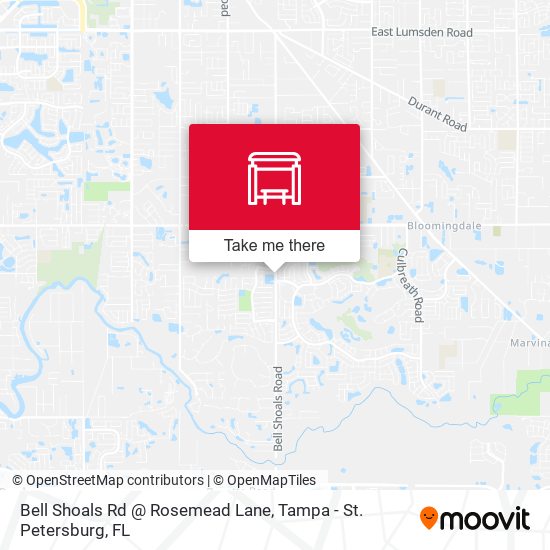 Mapa de Bell Shoals Rd @ Rosemead Lane