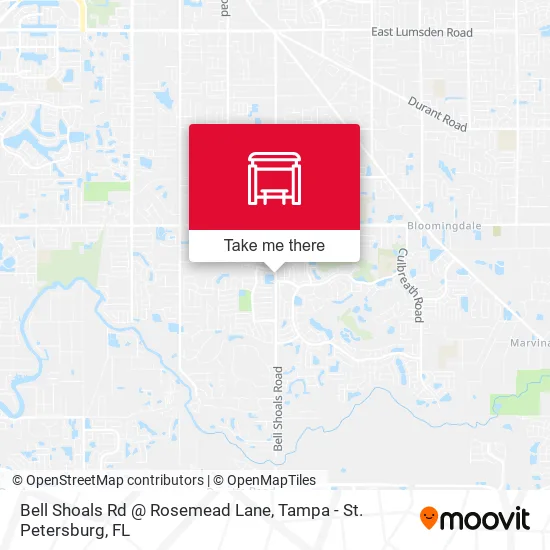 Bell Shoals Rd @ Rosemead Lane map