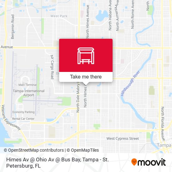 Himes Av @ Ohio Av @ Bus Bay map