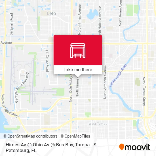 Himes Av @ Ohio Av @ Bus Bay map