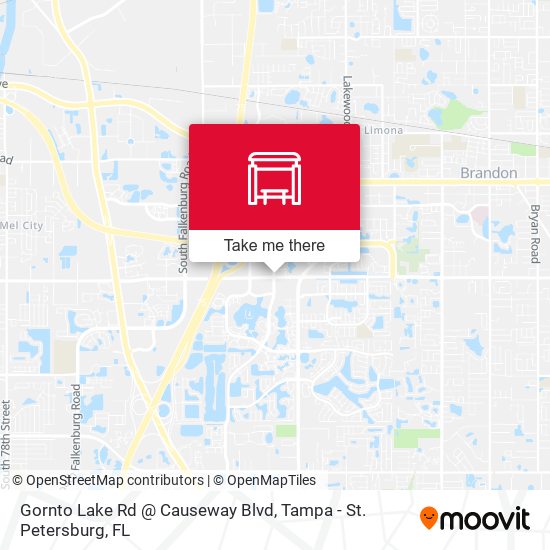 Gornto Lake Rd @ Causeway Blvd map
