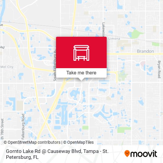 Gornto Lake Rd @ Causeway Blvd map
